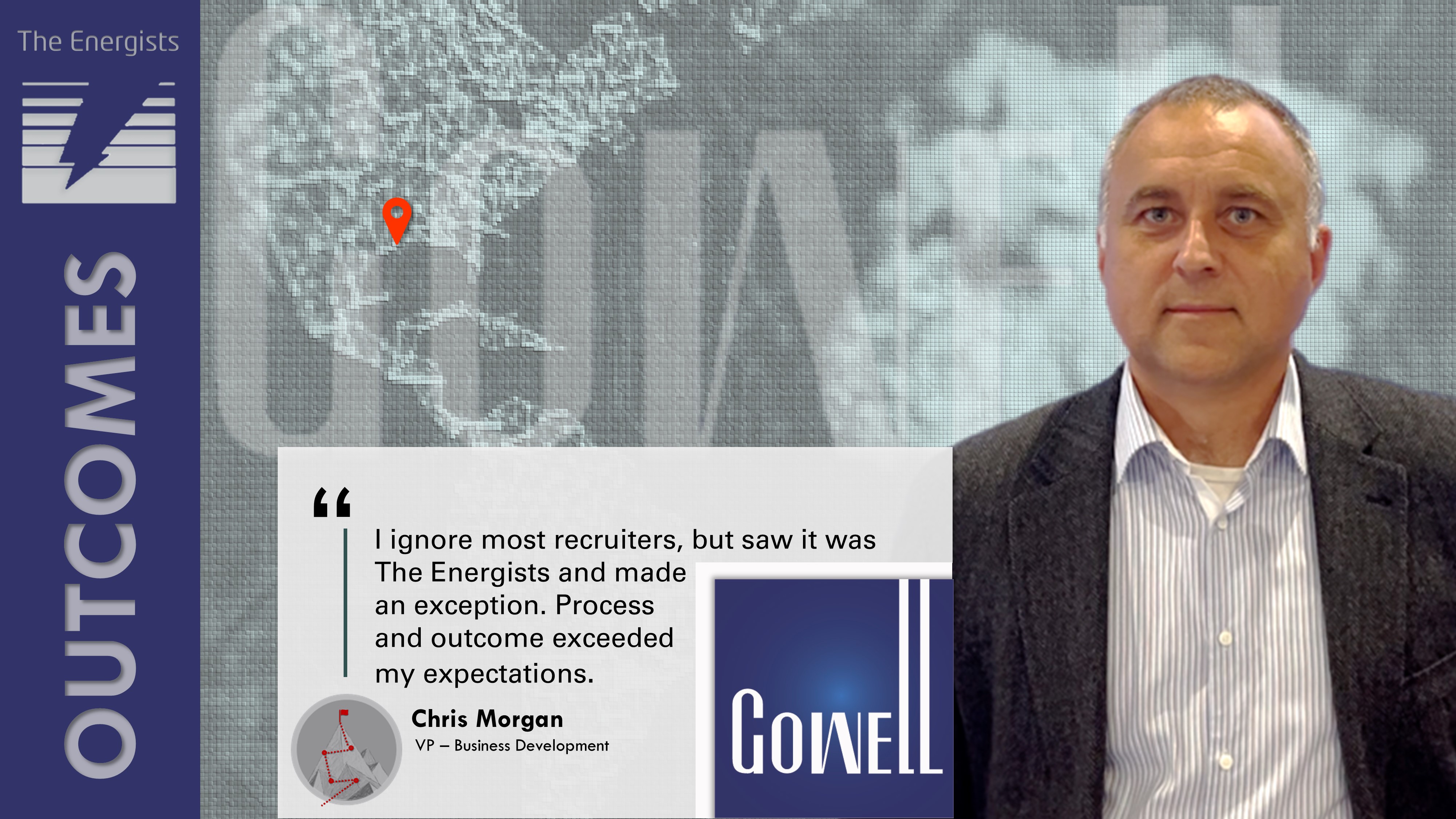 The Energists Placement of Chris Morgan, Global VP of Business Development at GOWell International